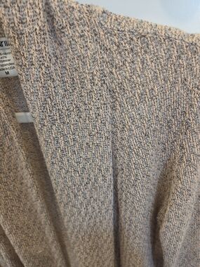 Lightweigh Knit Cardigan in Peach and Gray